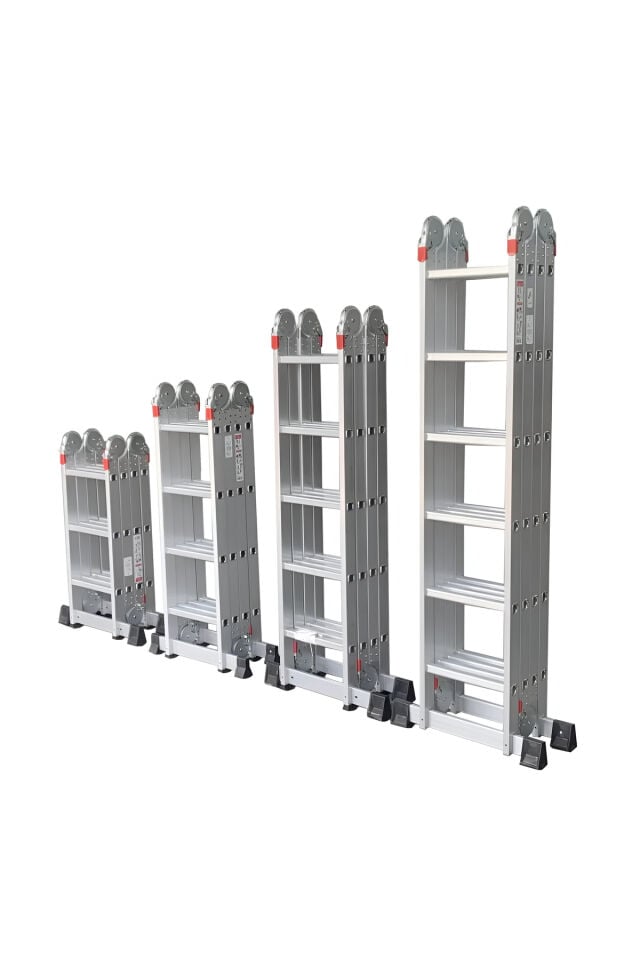 Çok Amaçlı Alüminyum Katlanır Akrobat Merdiven EN131 Sertifikalı | 4x3 / 4x4 / 4x5 / 4x6 Basamaklı